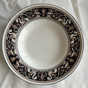Wedgwood Florentine Dark Blue Rim Soup Bowl 8”